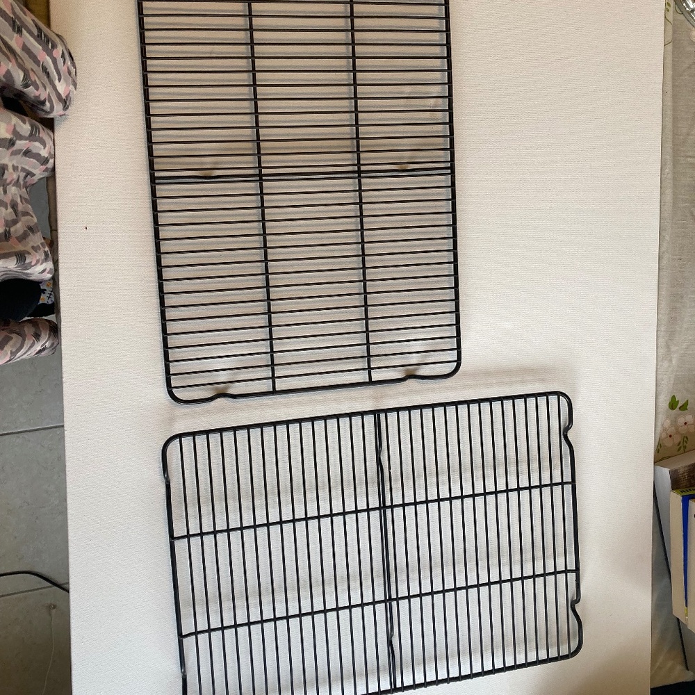 Trio of Heavy-duty Non Stick Baking Cooling Racks